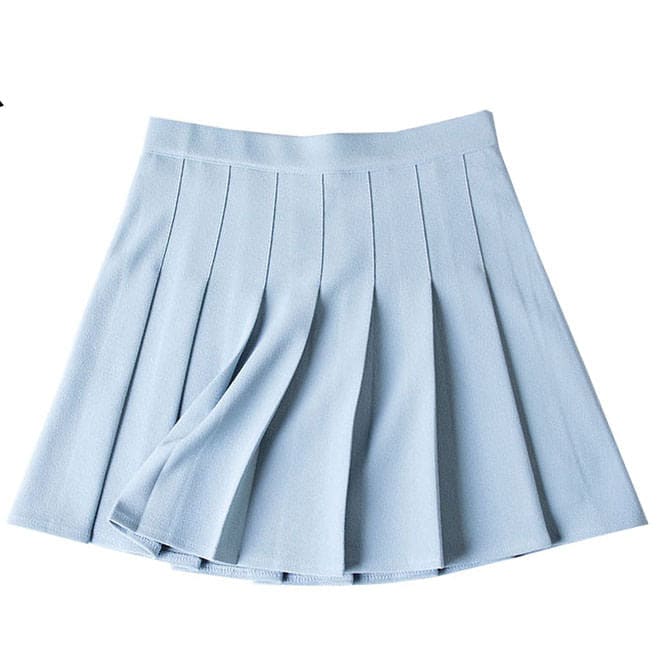 Simple Basis Pleated Skirt - Skirt