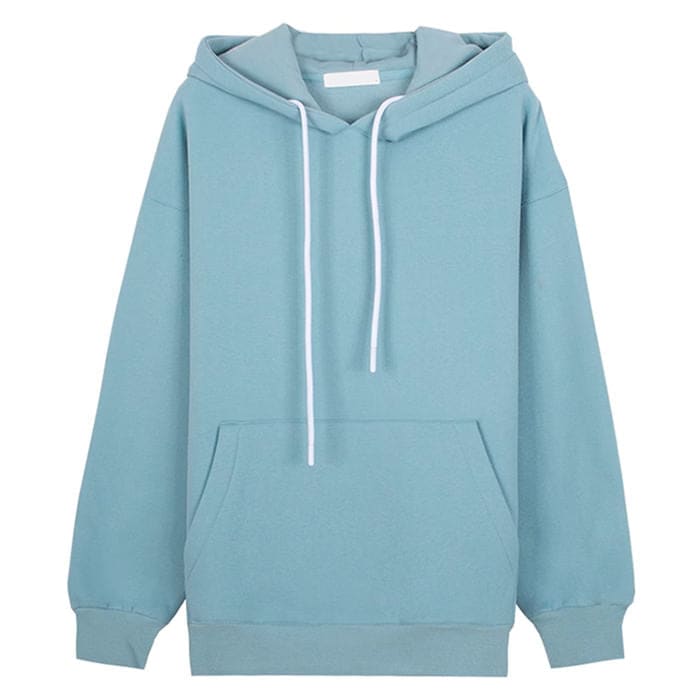 Simply Blue Oversized Hoodie - S / Blue - Hoodie