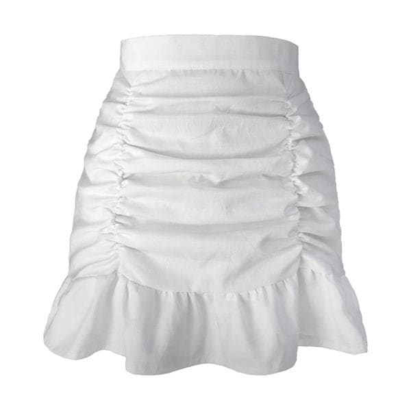 Simply Ruffle Mini Skirt - Skirt