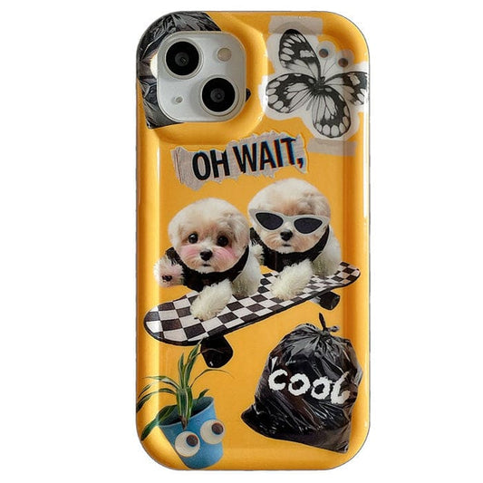 Skating Puppy iPhone Case - IPhone Case