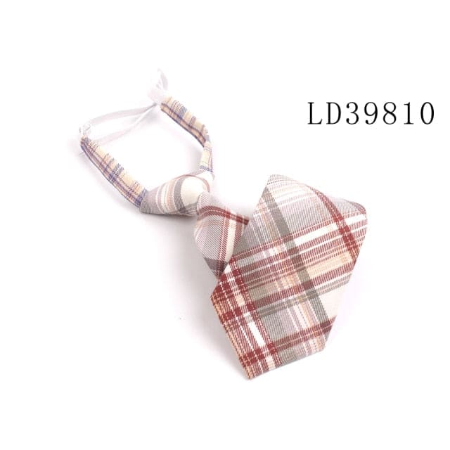 Skinny Casual Plaid Neck Tie MK16994