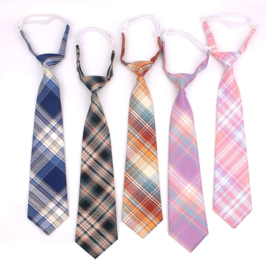 Skinny Casual Plaid Neck Tie MK16994