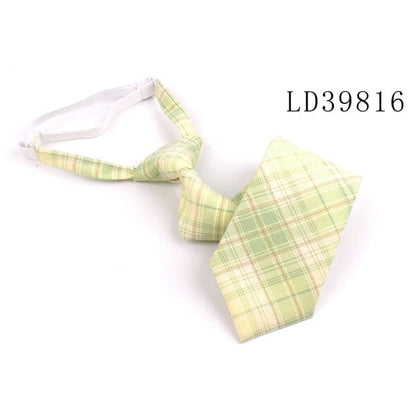 Skinny Casual Plaid Neck Tie MK16994