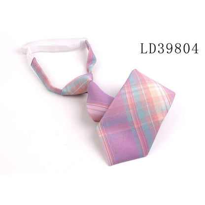 Skinny Casual Plaid Neck Tie MK16994