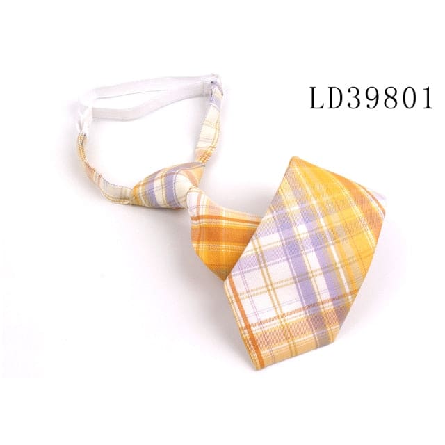 Skinny Casual Plaid Neck Tie MK16994