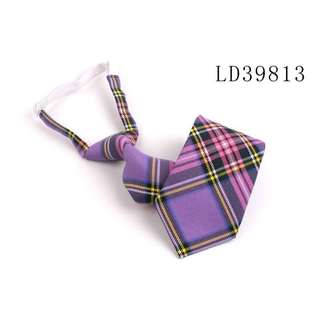 Skinny Casual Plaid Neck Tie MK16994