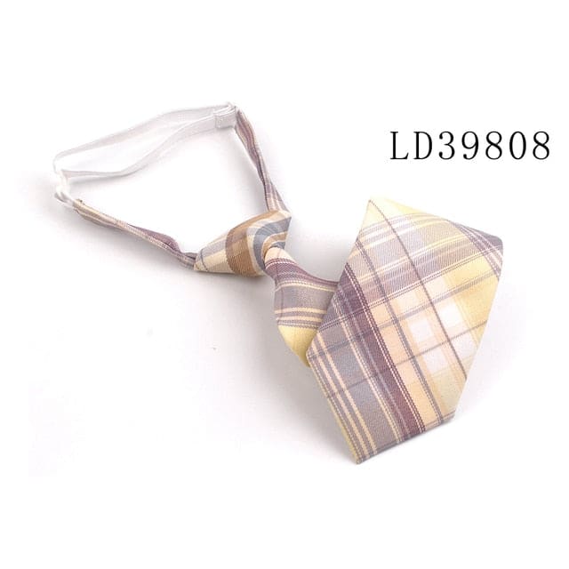 Skinny Casual Plaid Neck Tie MK16994