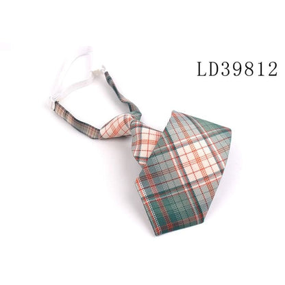 Skinny Casual Plaid Neck Tie MK16994