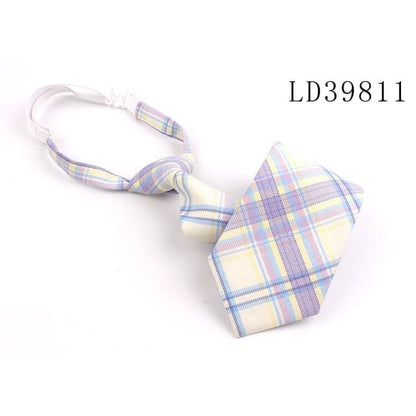 Skinny Casual Plaid Neck Tie MK16994