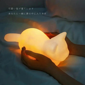 Kawaii Aesthetic Y2K Cute Fairy Sleeping Cat Light MK Kawaii Store