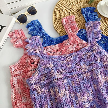 Sleeveless Crochet Crop Top