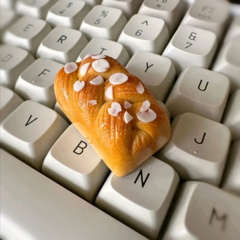 Kawaii Aesthetic Y2K Cute Fairy Puffs/Small Bread Keycaps MK Kawaii Store