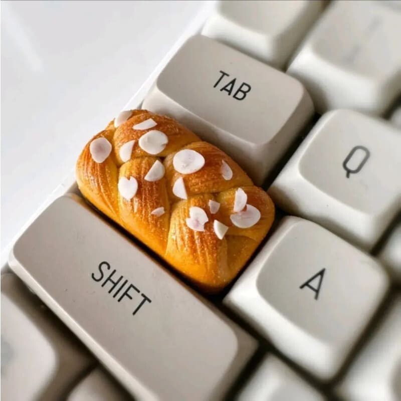 Kawaii Aesthetic Y2K Cute Fairy Puffs/Small Bread Keycaps MK Kawaii Store