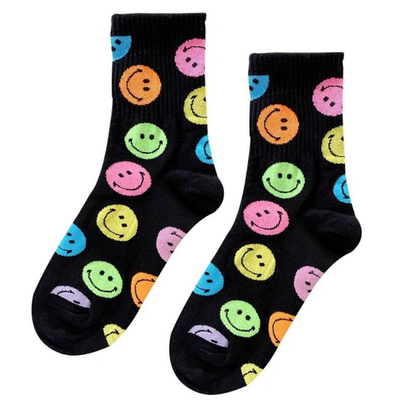 Smile Face Happy Socks - Socks