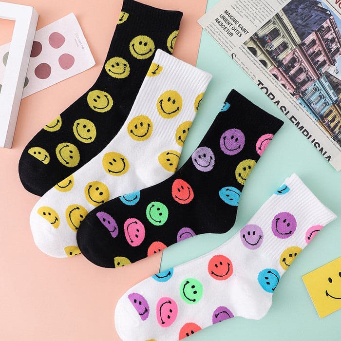 Smile Face Happy Socks - Socks