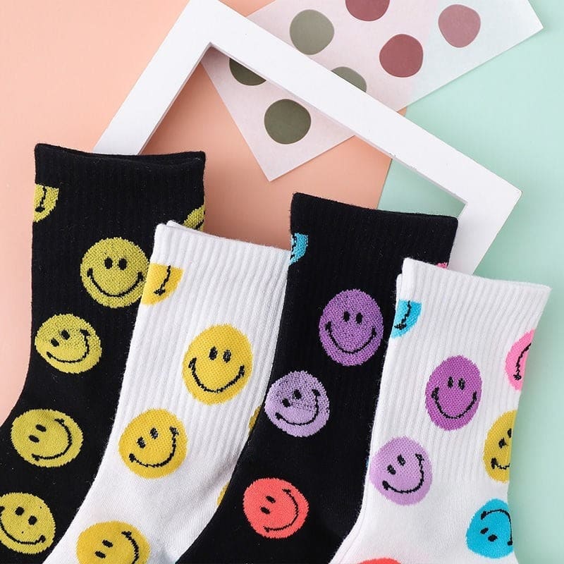 Smile Face Happy Socks - Socks