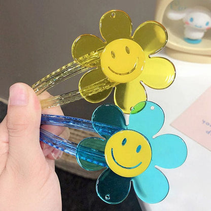 Smile Pretty Flowers Hair Clip - Other