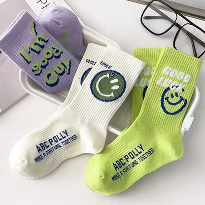 Smiley Face Socks - Standart/ 3pcs - Socks