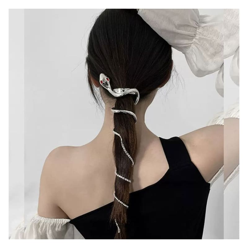 Snake Fringed Alloy Hair Stick / Hair Clip (various designs)