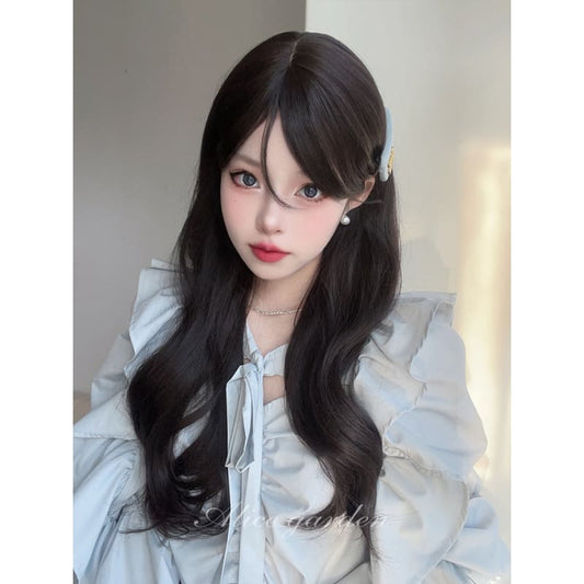 Snow White Chocolate Brown Lolita Wig - Black Tan