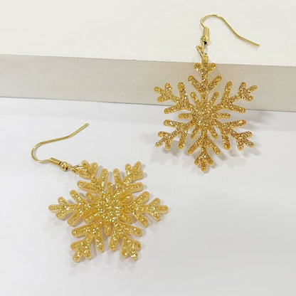 Snowflake Acrylic Drop Earring