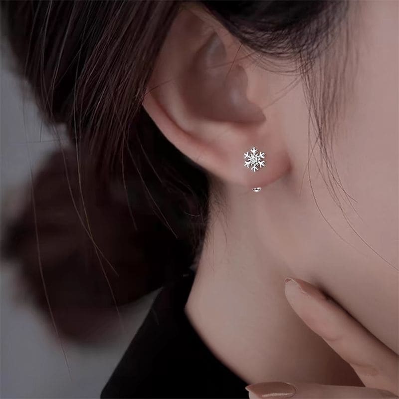 Snowflake Alloy Stud Earring