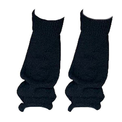 Soft Brown Leg Warmers - Black - Socks