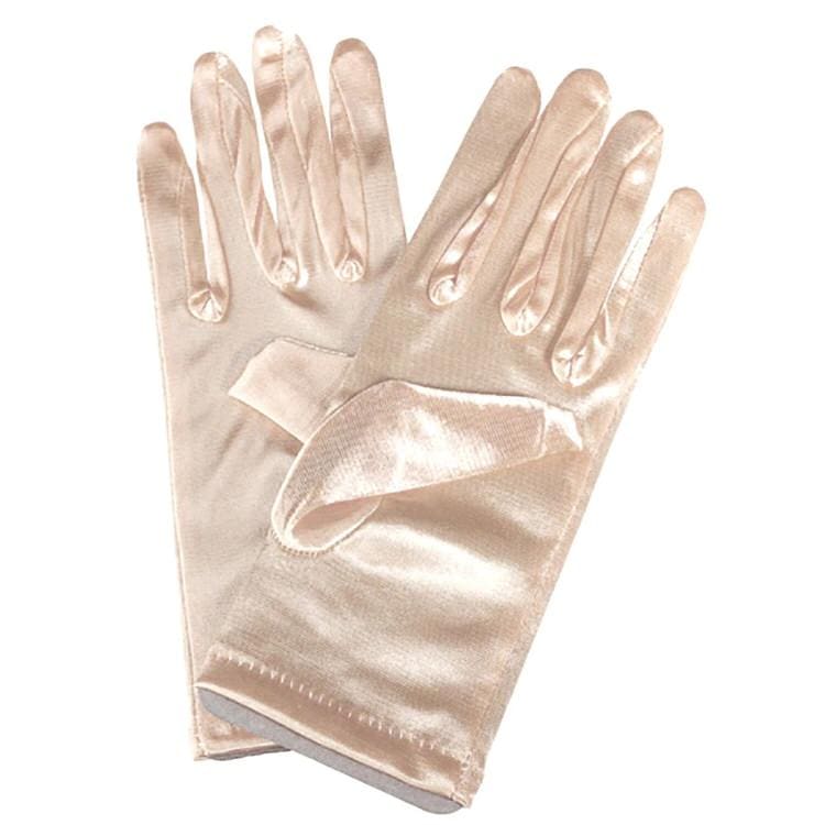Soft Elegant Satin Gloves - Champagne - Other