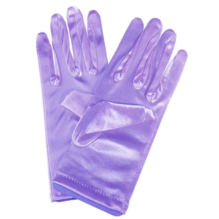 Soft Elegant Satin Gloves - Lavender - Other