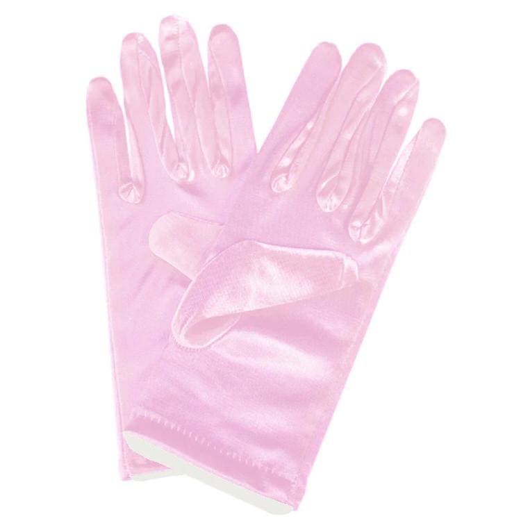 Soft Elegant Satin Gloves - Pink - Other