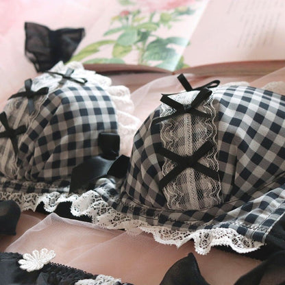 Soft Gothic Black Girly Underwear Set MK16976