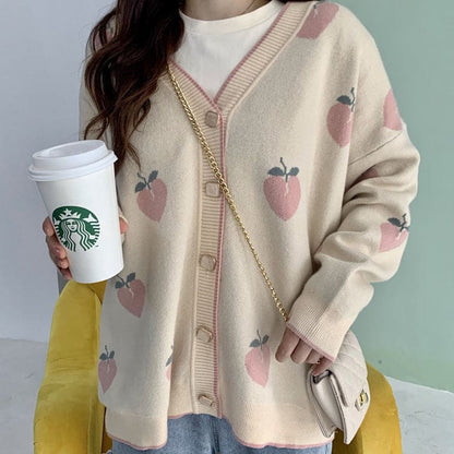 Soft Peach Cardigan - Cardigan