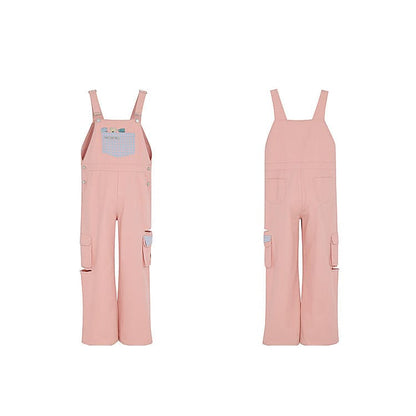 Soft Spring Pink Bears Overalls ON633