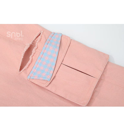 Soft Spring Pink Bears Overalls ON633