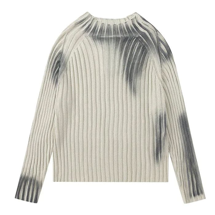 Soft Washed Knit Sweater - Sweater