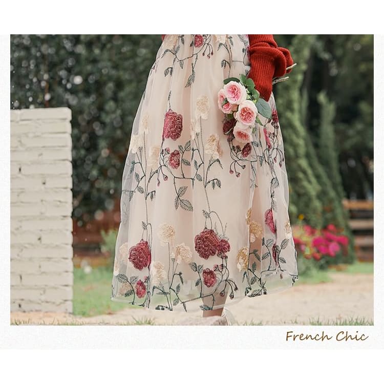 Spaghetti Strap Floral Print Maxi