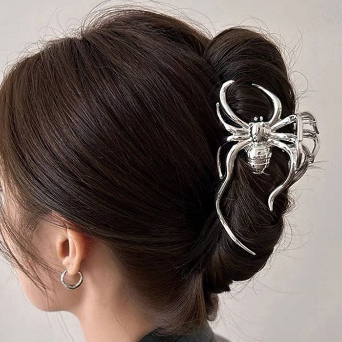 Spider Hair Claw Clip - Standart / Silver - Other