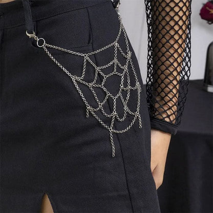 Spiderweb Pant Chain - Standart / Silver - Belts