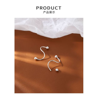 Spiral Sterling Silver Earring