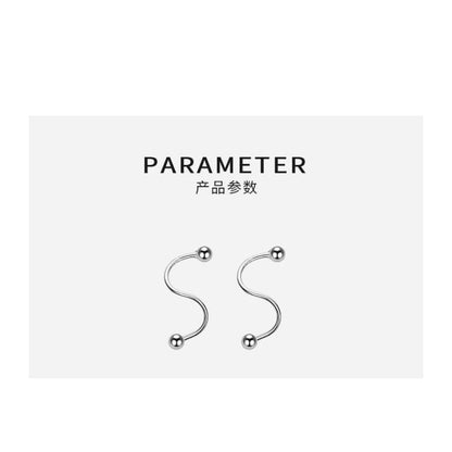 Spiral Sterling Silver Earring