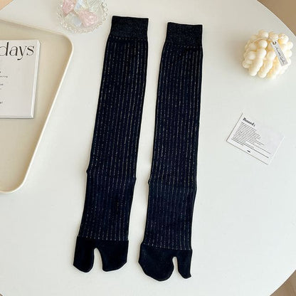 Split Toe Socks Set - Long Edition - 2 Pairs - Black