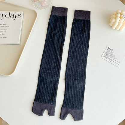 Split Toe Socks Set - Long Edition - 2 Pairs - Gray