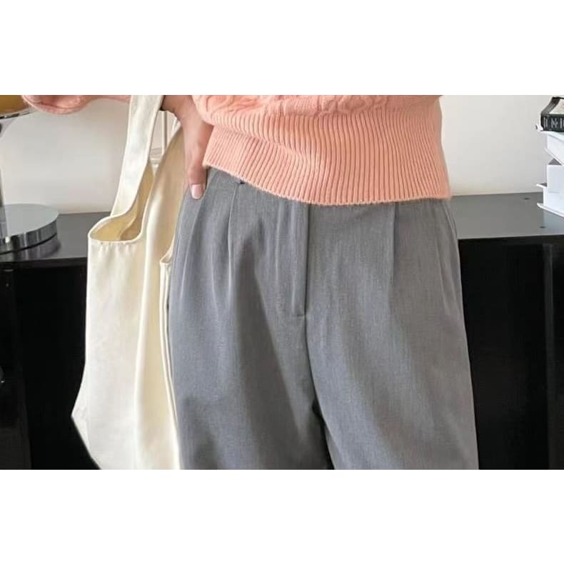 Square-Neck Cable-Knit Loose Sweater in 13 Colors