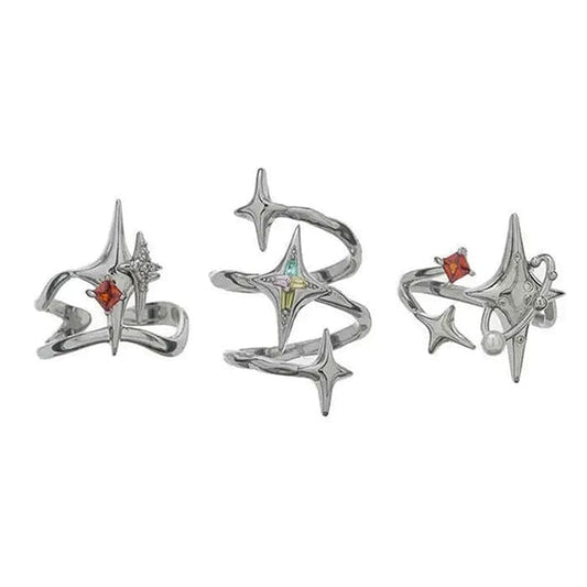 Star Aesthetic Spiral Ring - ring