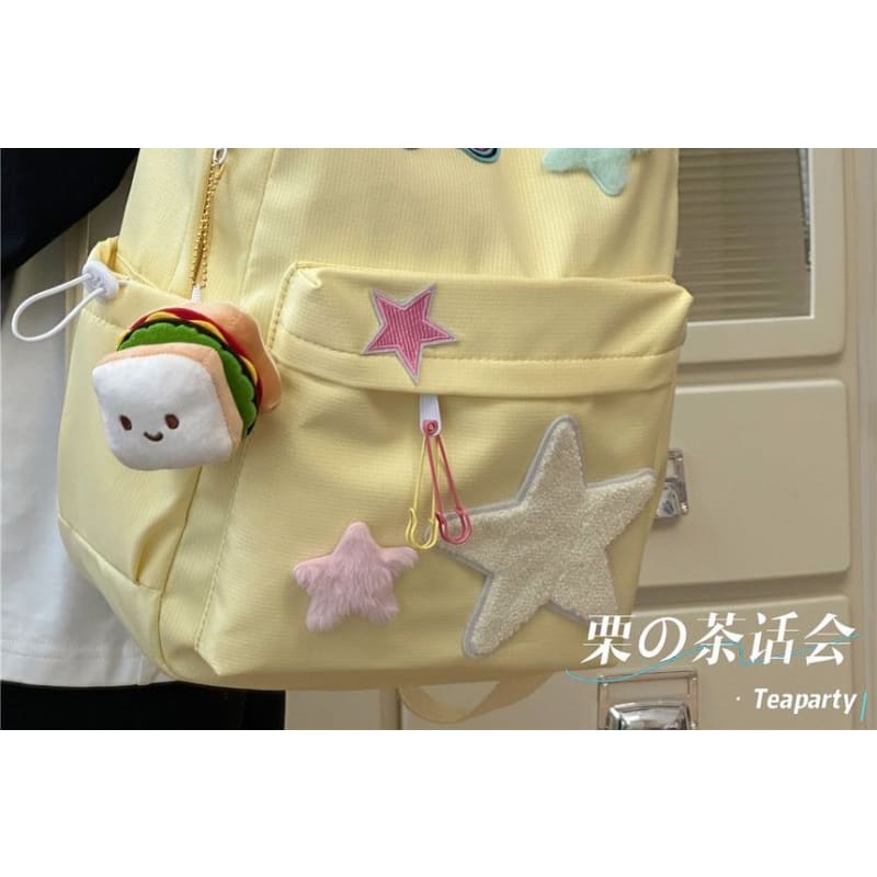 Star Applique Backpack / Charm / Set - backpack