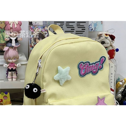 Star Applique Backpack / Charm / Set - backpack