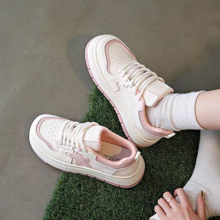 Star Applique Platform Sneakers