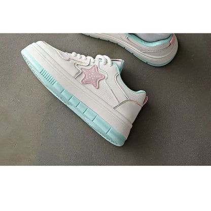 Star Applique Platform Sneakers