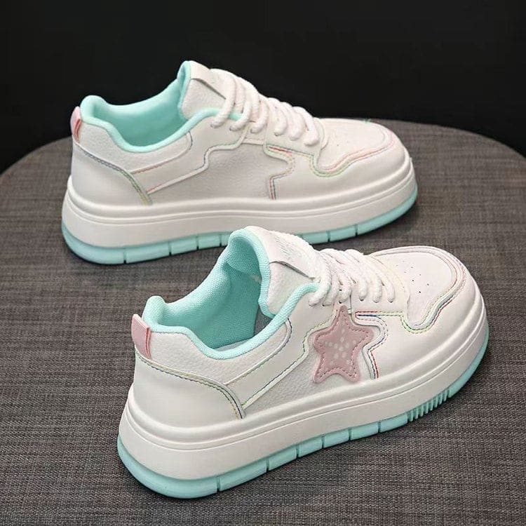 Star Applique Platform Sneakers