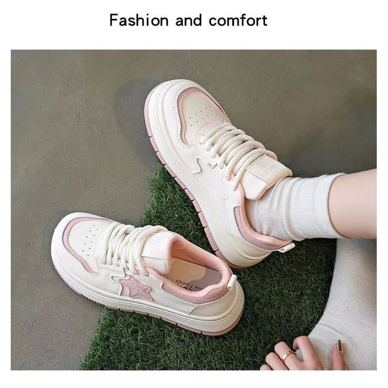 Star Applique Platform Sneakers